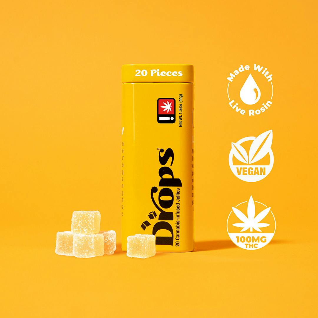 Drops Lemon Sativa 20 Pack Gummies