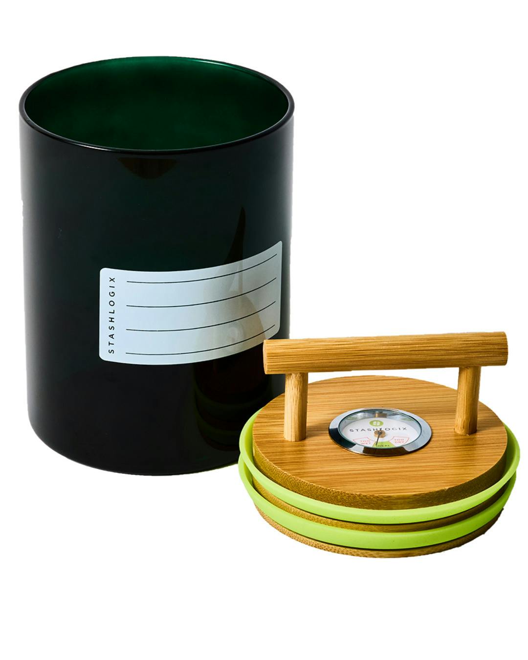 StashLogix Smart Jar Green XL Press