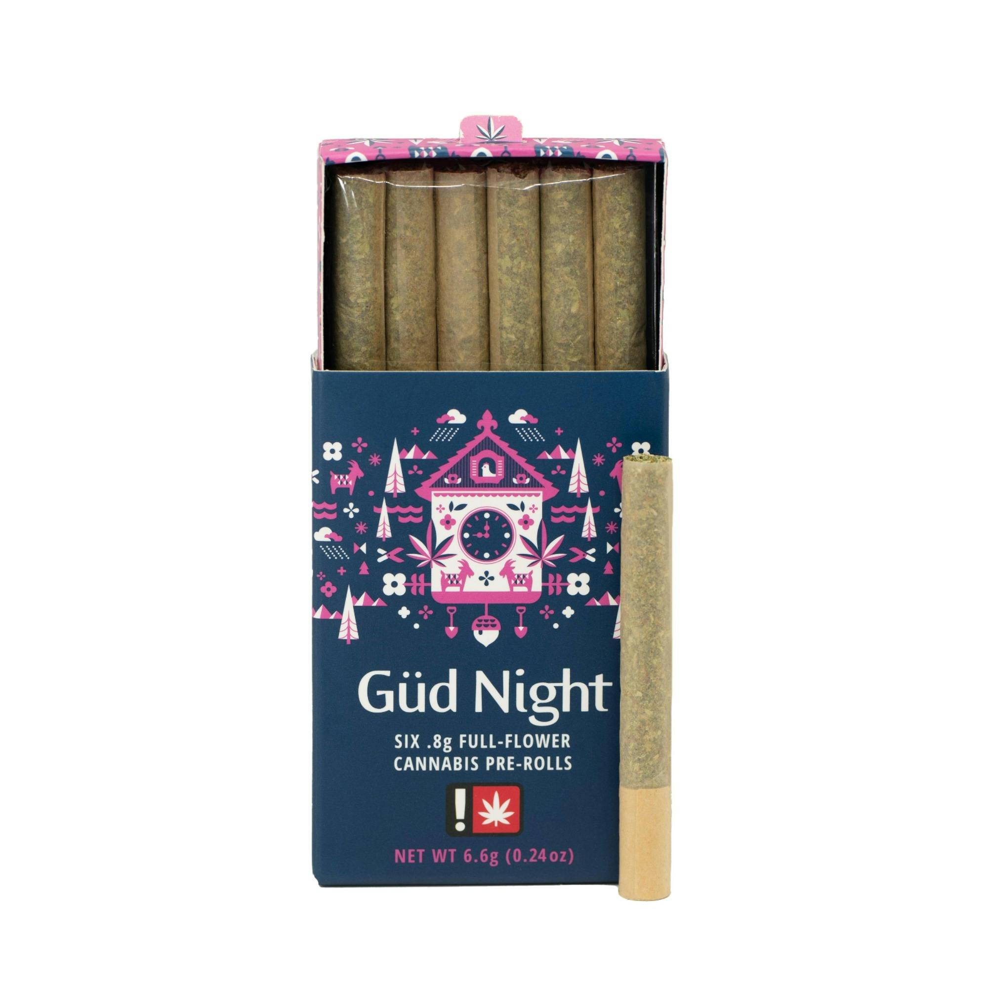 Gud Gardens 6 x .8g NIGHT Variety Pack Pre-Rolls