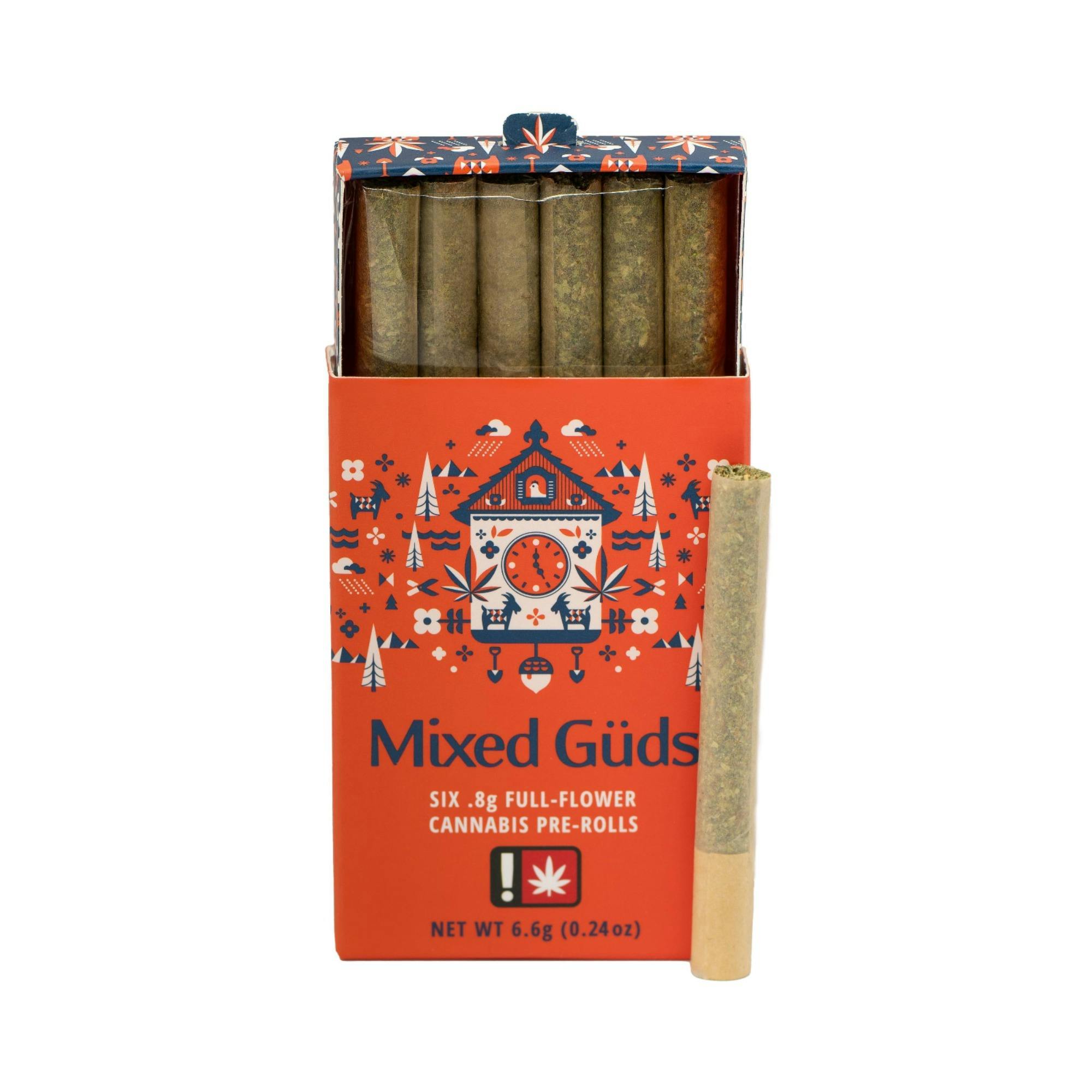 Gud Gardens 6 x .8g MIXED Guds Pre-Rolls