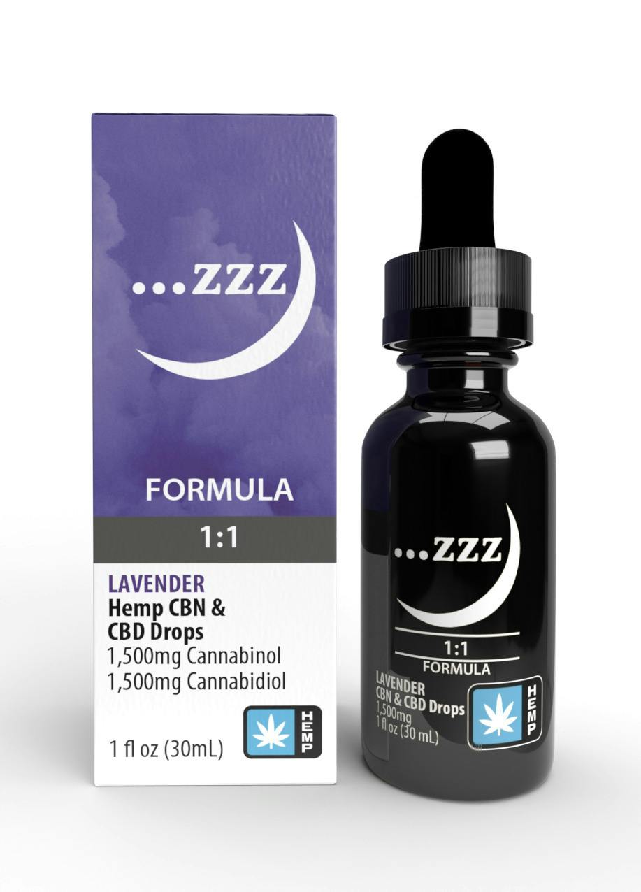 Angel Hemp CBD:CBN Drops 1500mg Lavender