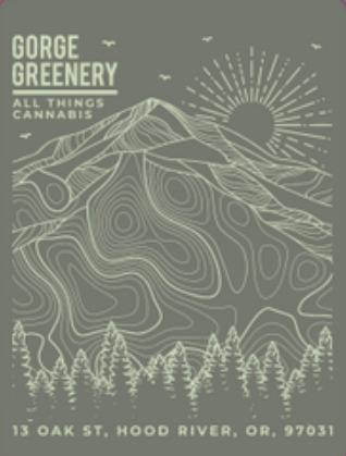 Topographical Gorge Greenery Sticker