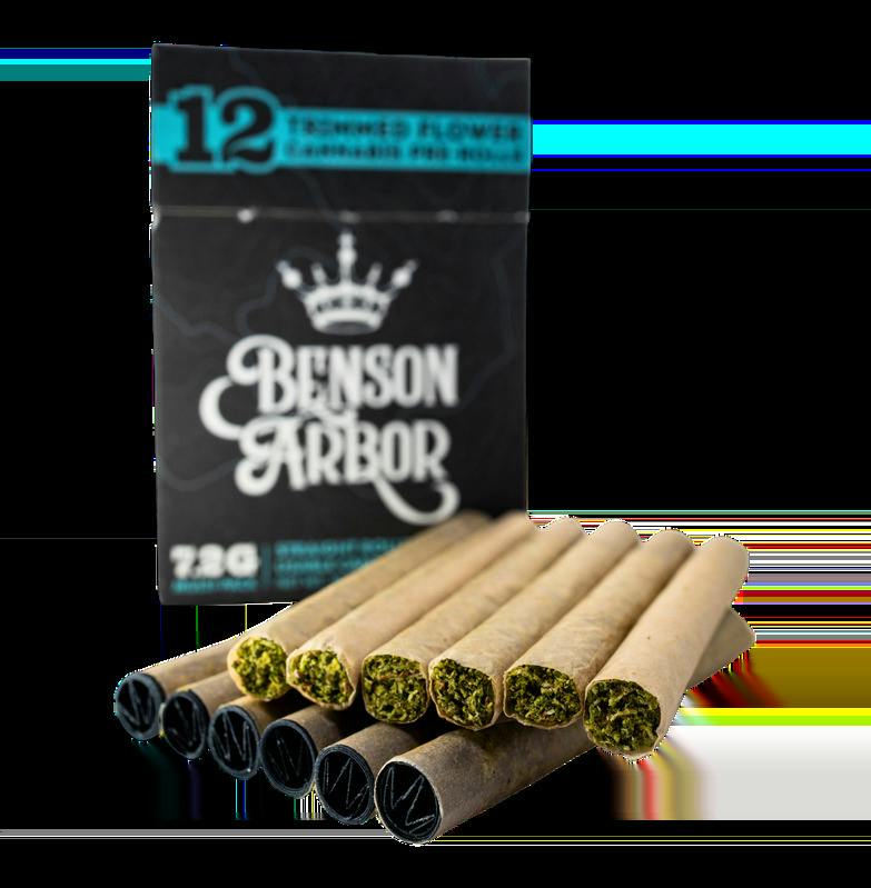 Benson Arbor 12 x .6g Wedding Crasher + Chem Triangle Pre-Rolls