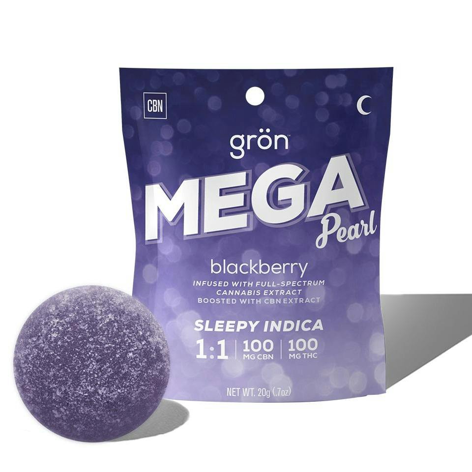 Gron 1:1 CBN:THC Blackberry Sleep Mega Pearl at Gorge Greenery All Things Cannabis- Marijuana Dispensary Hood River