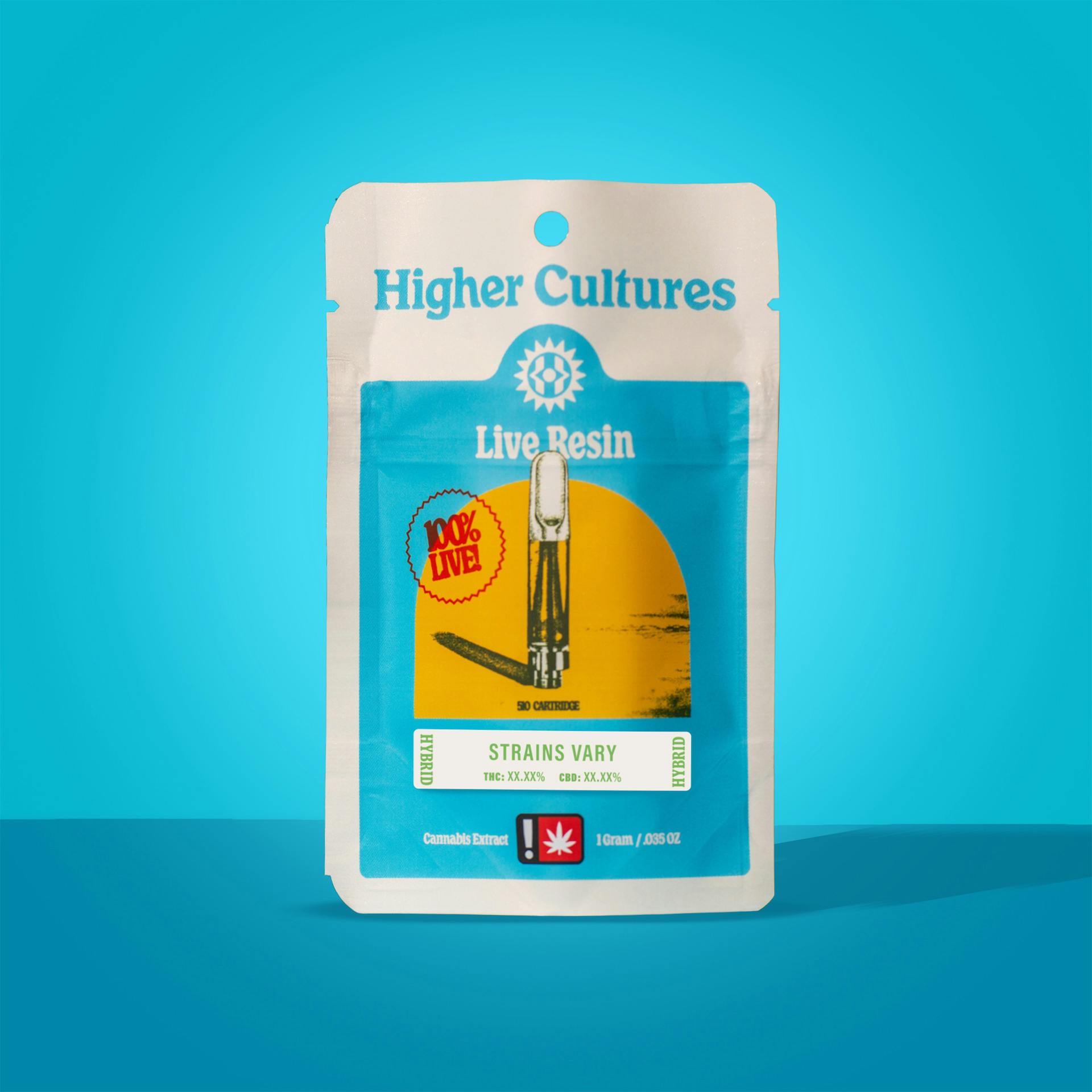Higher Cultures Live Resin 1g Terpee Colada Cartridge