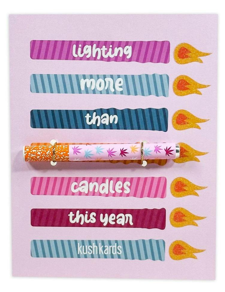 Kush Kards Candles Birthday Card