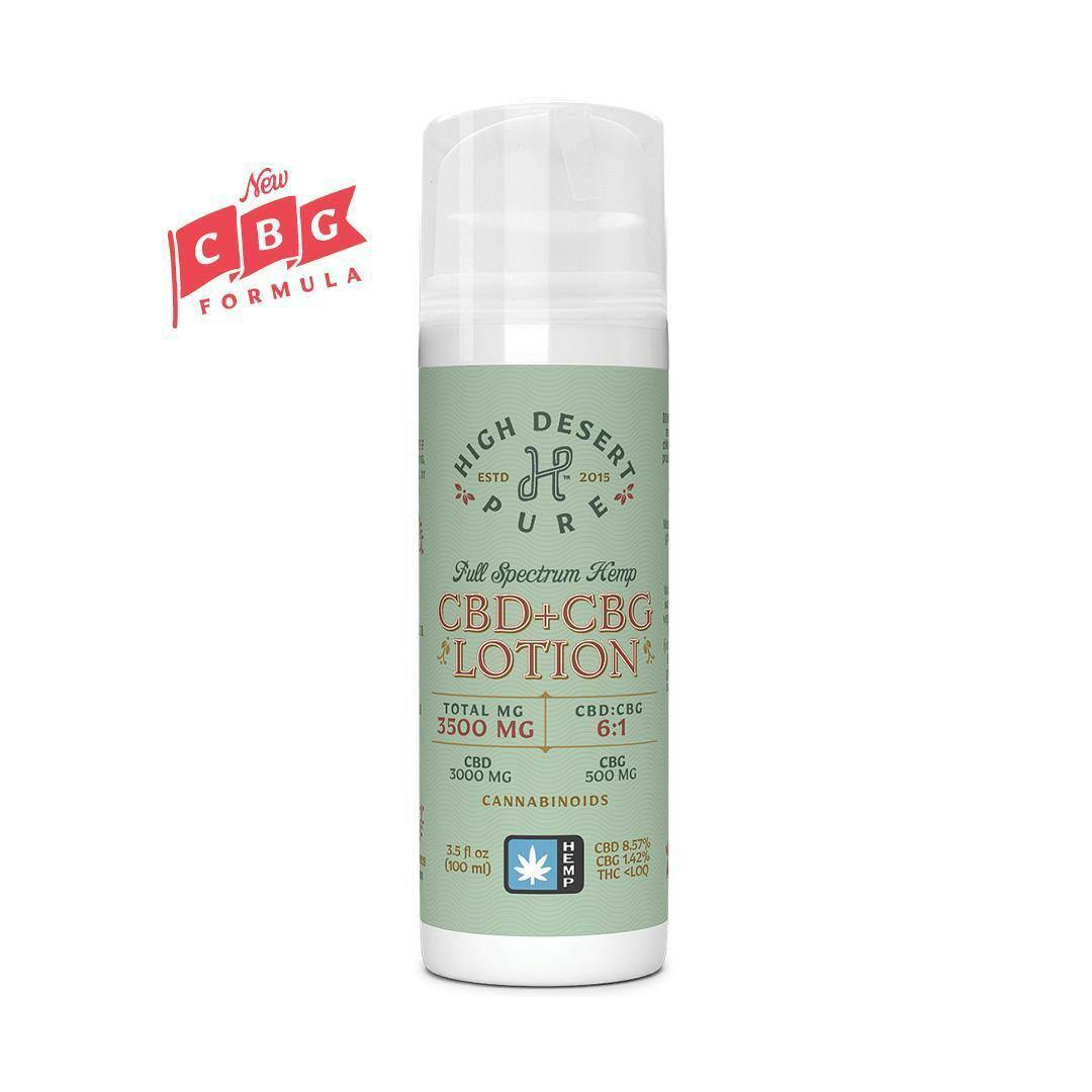 High Desert Pure Hemp 6:1 CBD:CBG Lotion 3,