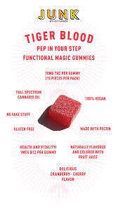 JUNK Tiger Blood Gummies 100mg THC