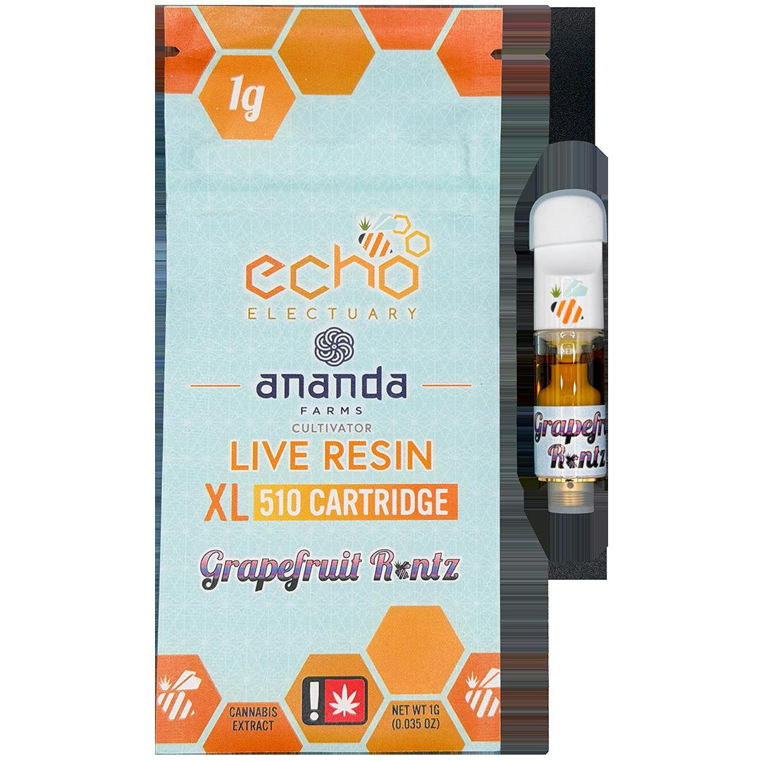 Echo Electuary Live Resin 1g Grapefruit Runtz Cartridge