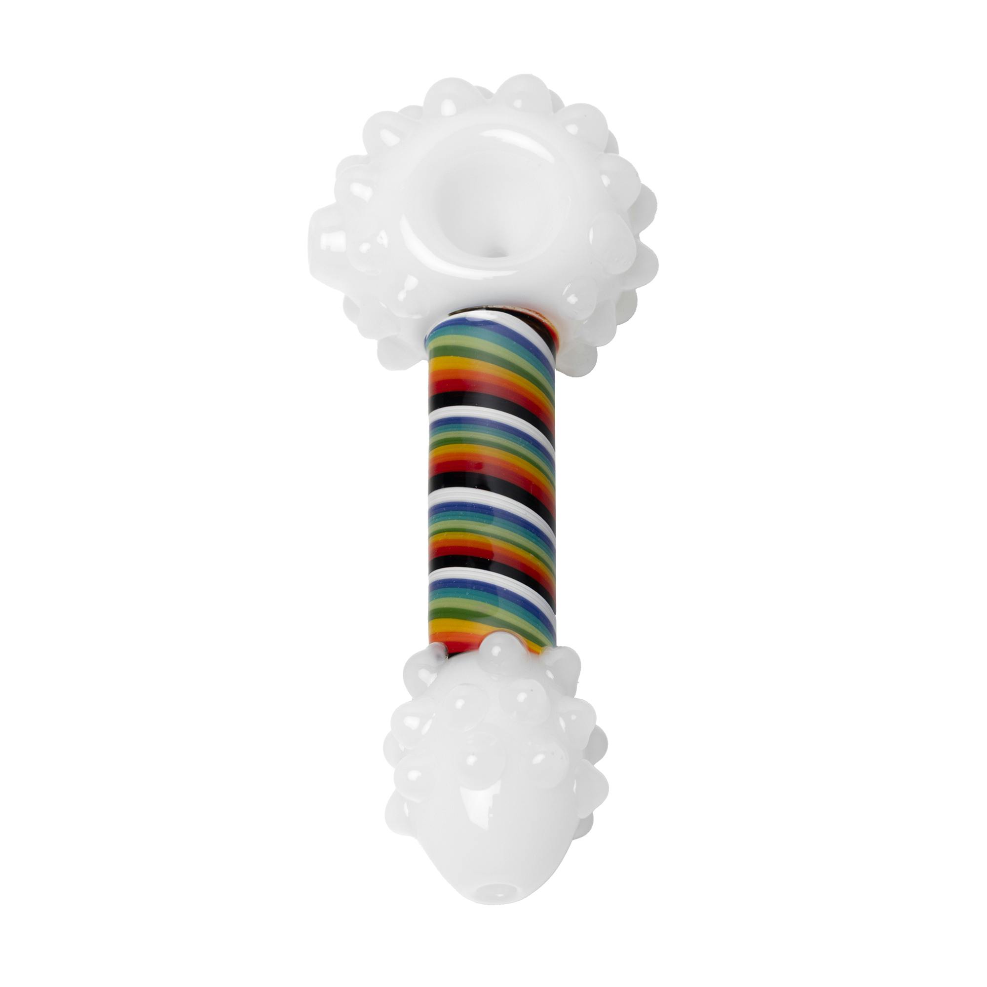 HG Rainbow Cloudz Glass Pipe $24