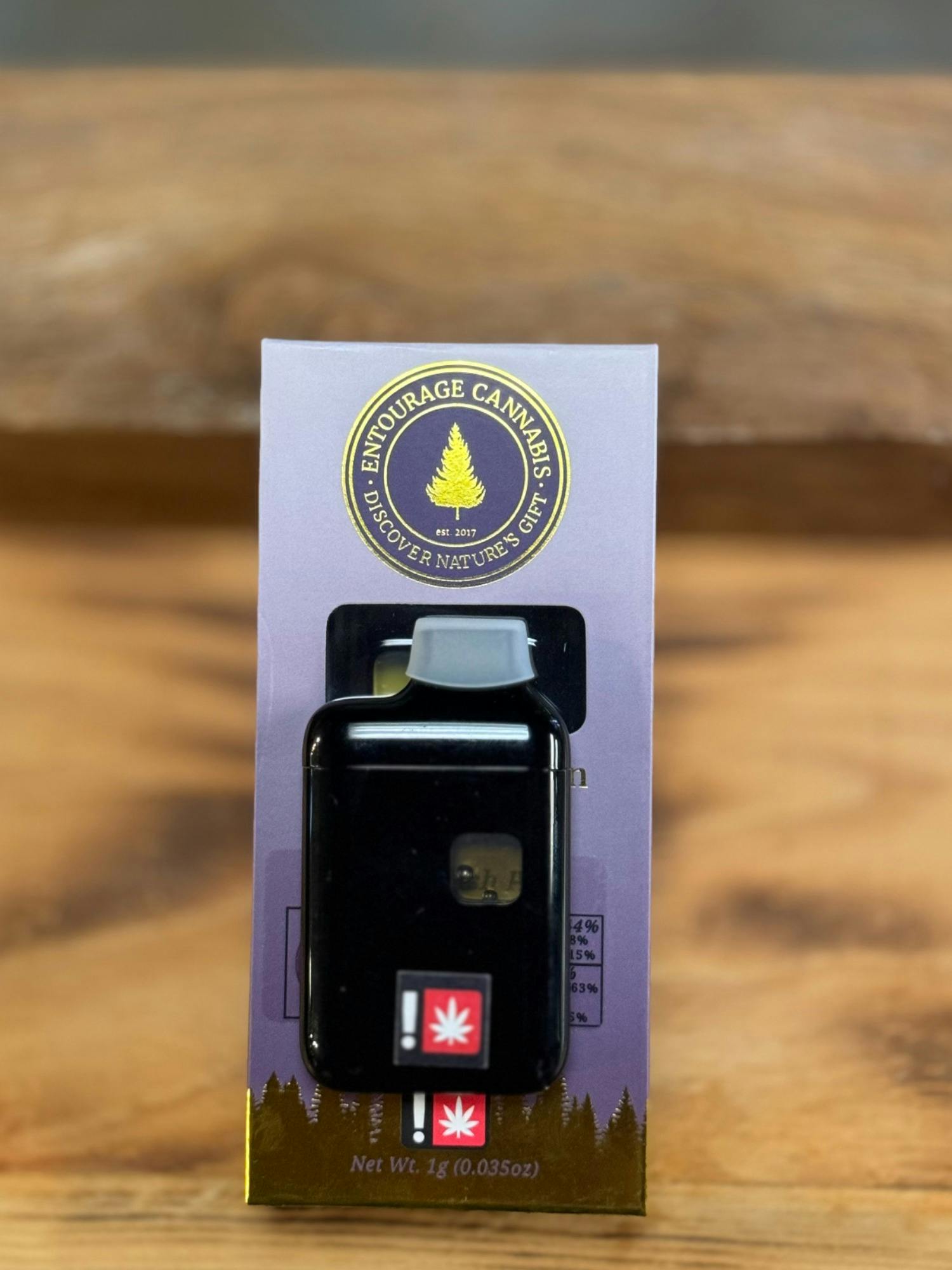 Entourage AIO 1g Maclaren All-In-One Live Rosin Cartridge