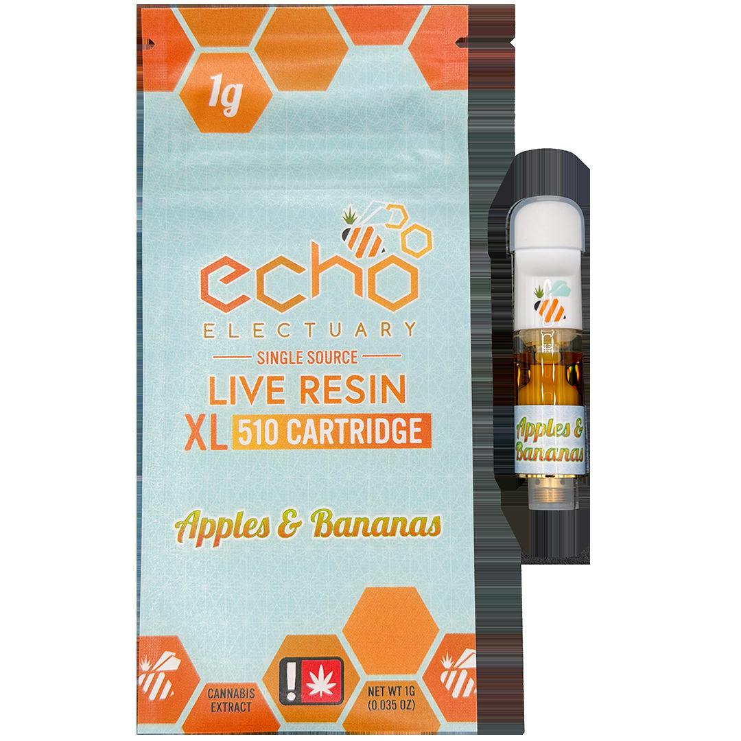 Echo Electuary Live Resin 1g Apples & Bananas Cartridge