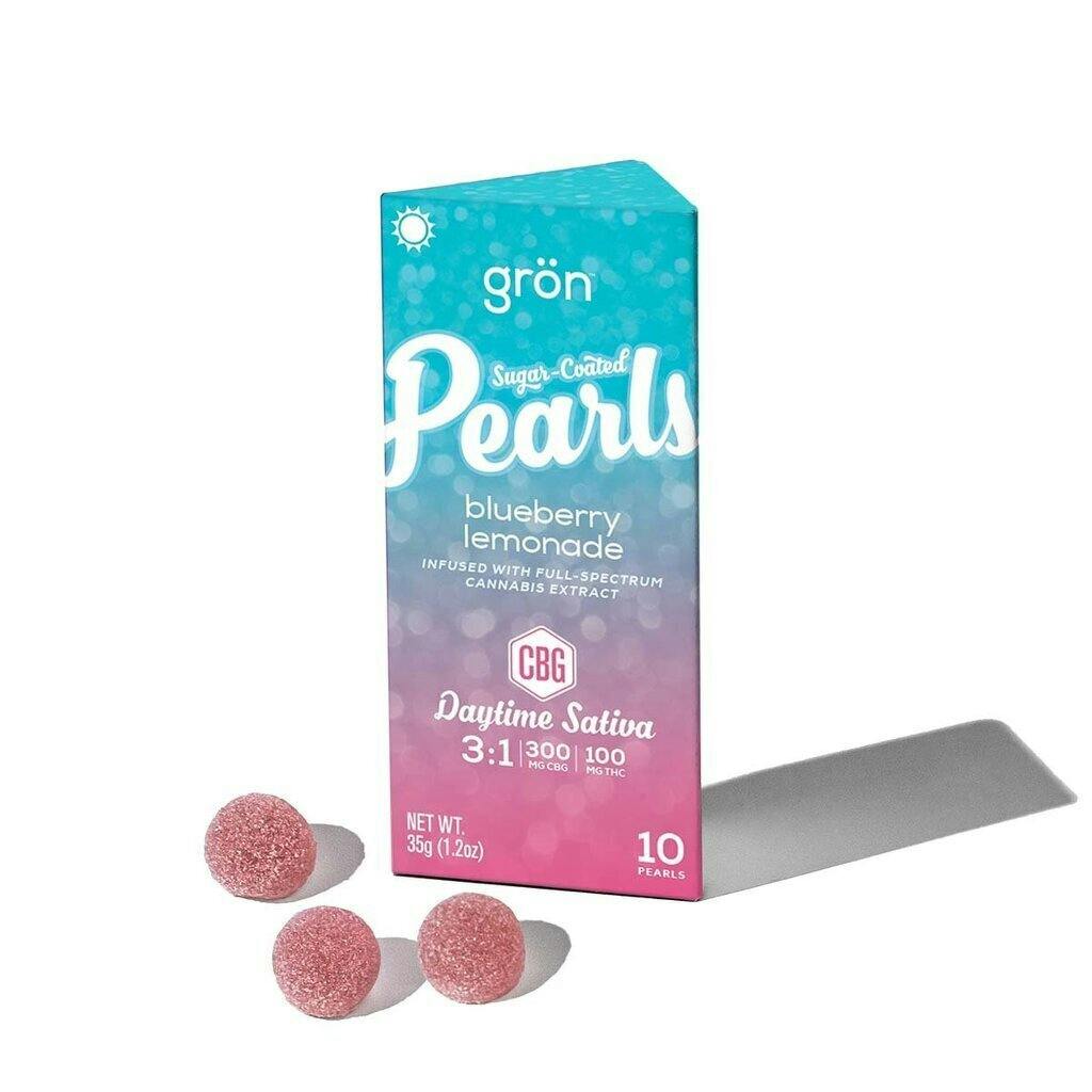 Gron Pearls Blueberry Lemonade 3:1 CBG/THC Gummy 100mg   Candy