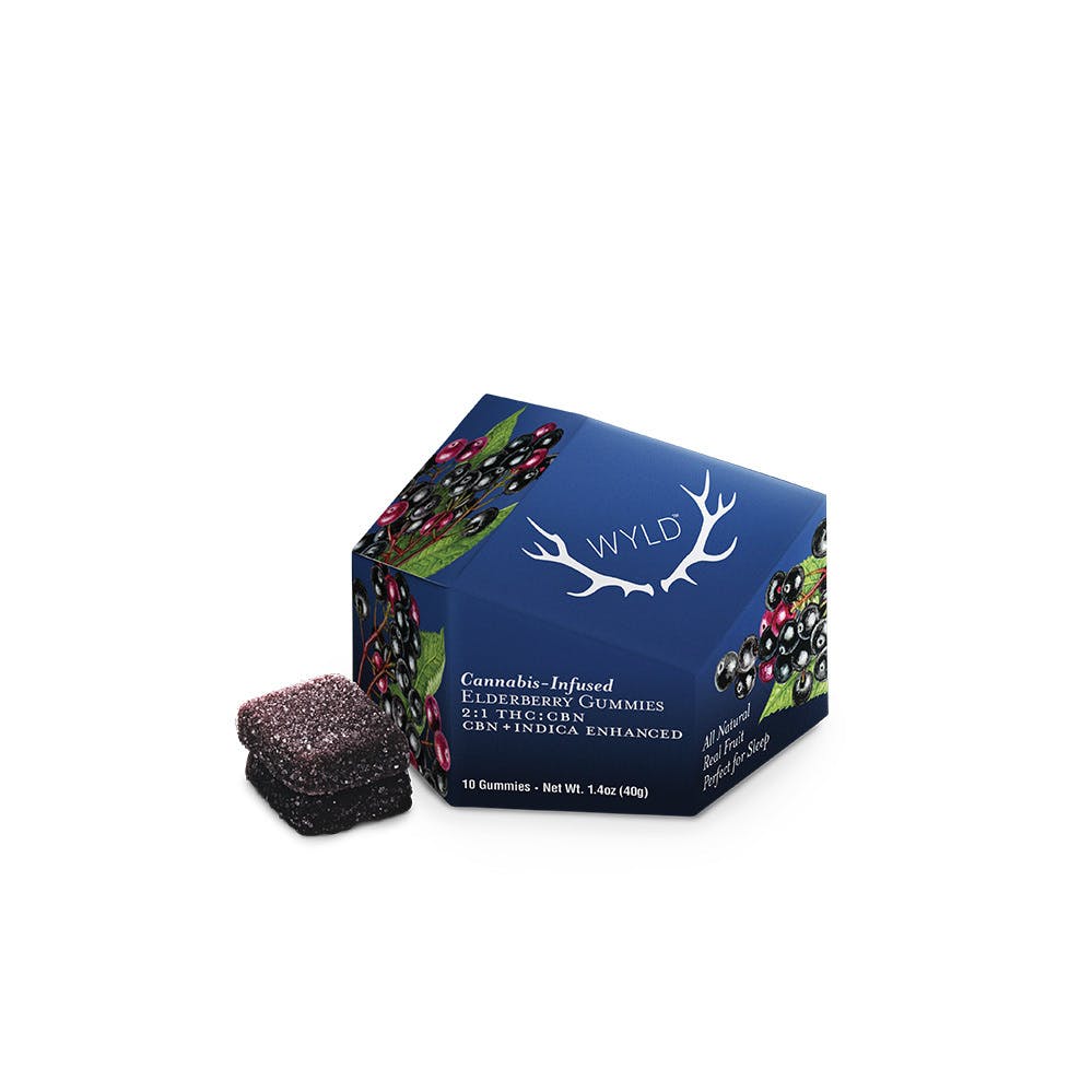 Wyld Elderberry 1:2 CBN:THC Gummy 100mg   Candy