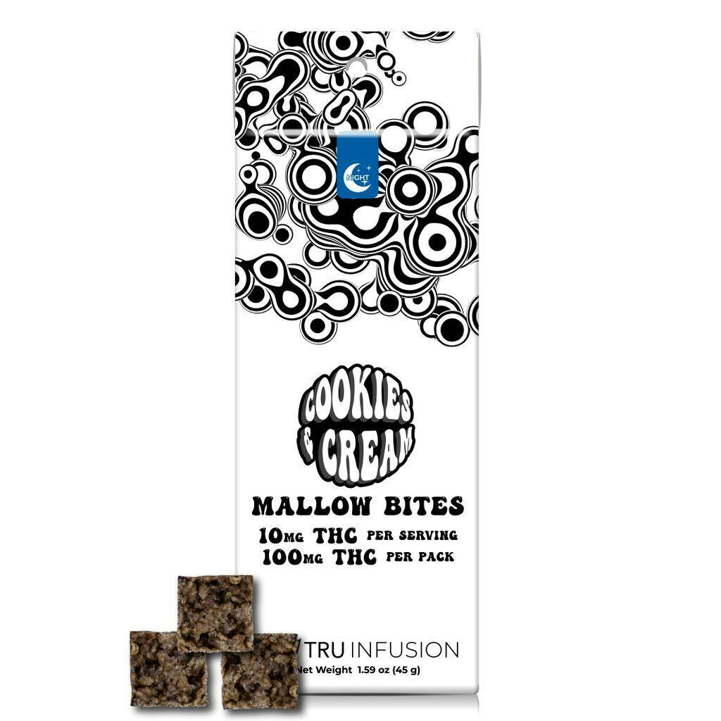 Tru Infusion Night Cookies & Cream Mallow Bites 100mg [10pk]