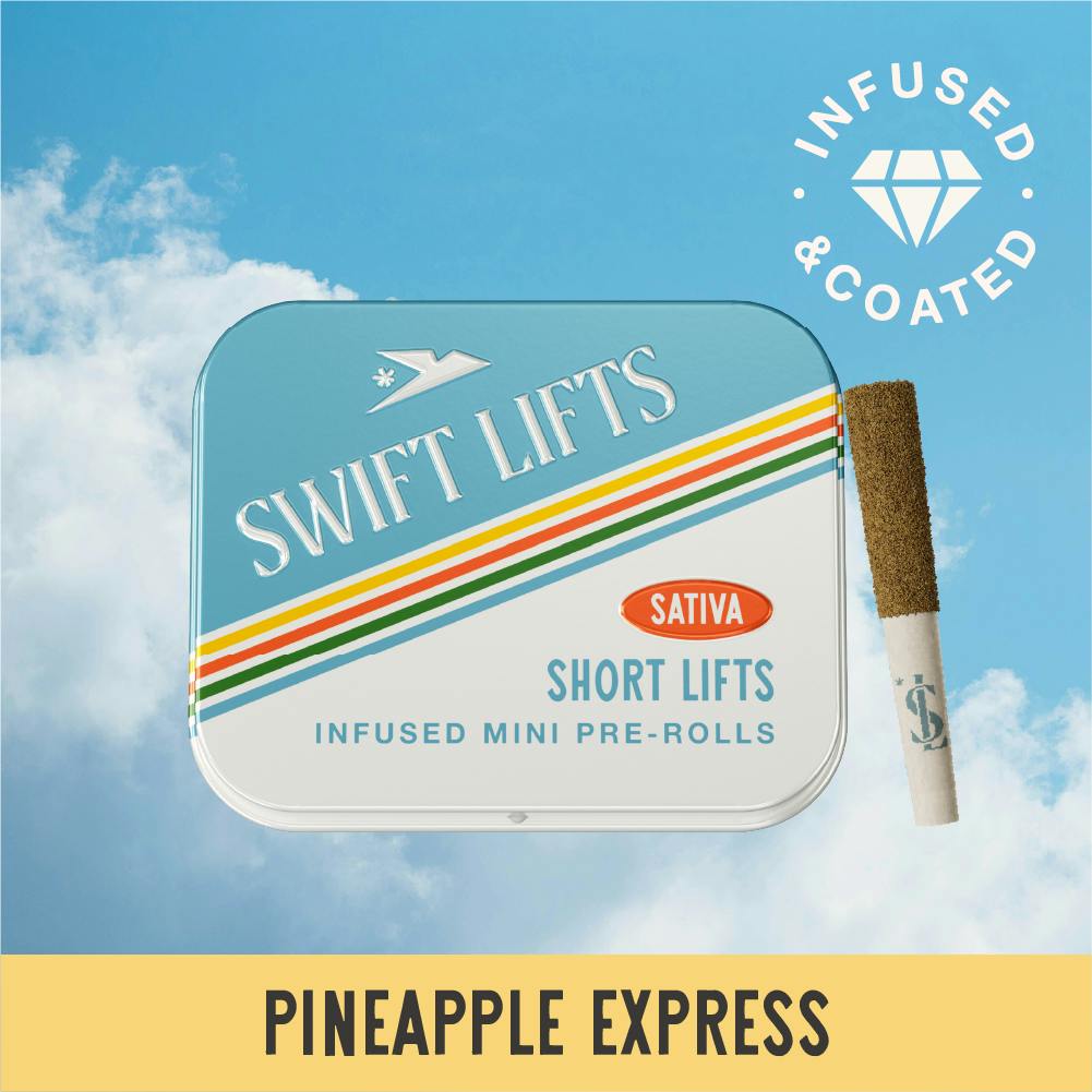 Swift Lifts Short Lifts Infused & Coated Pineapple Express Infused Pre-Roll 2.5g