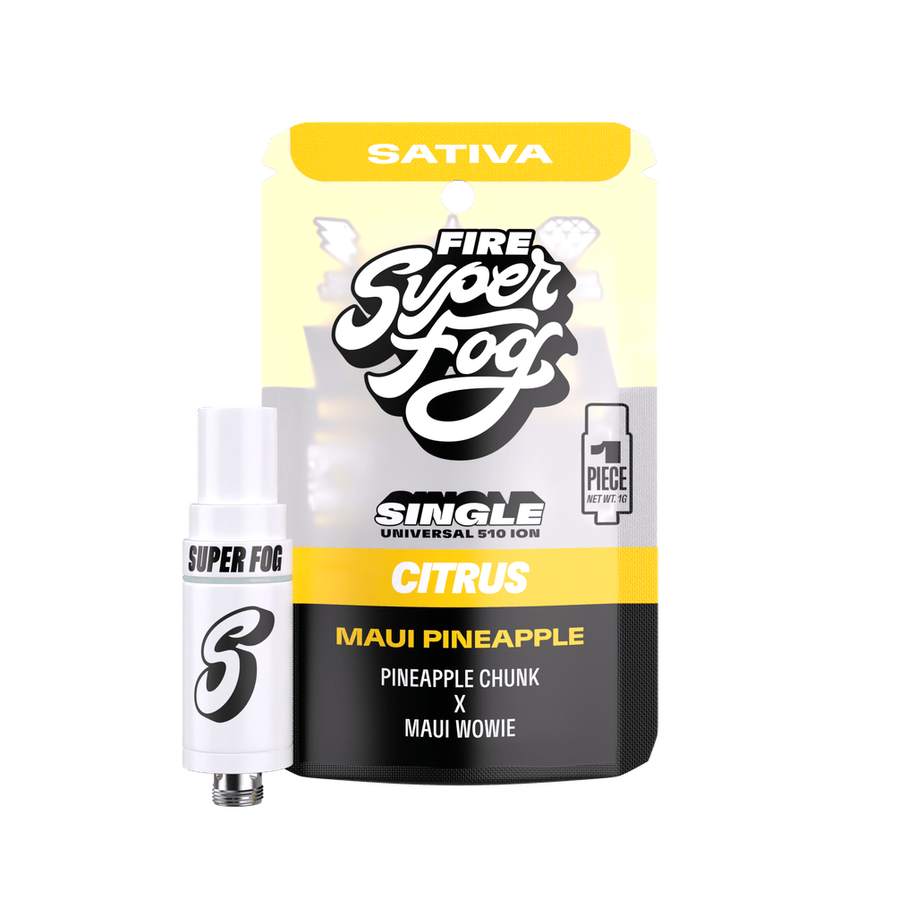SuperFog Fire Maui Pineapple Live Resin 1g Cartridge