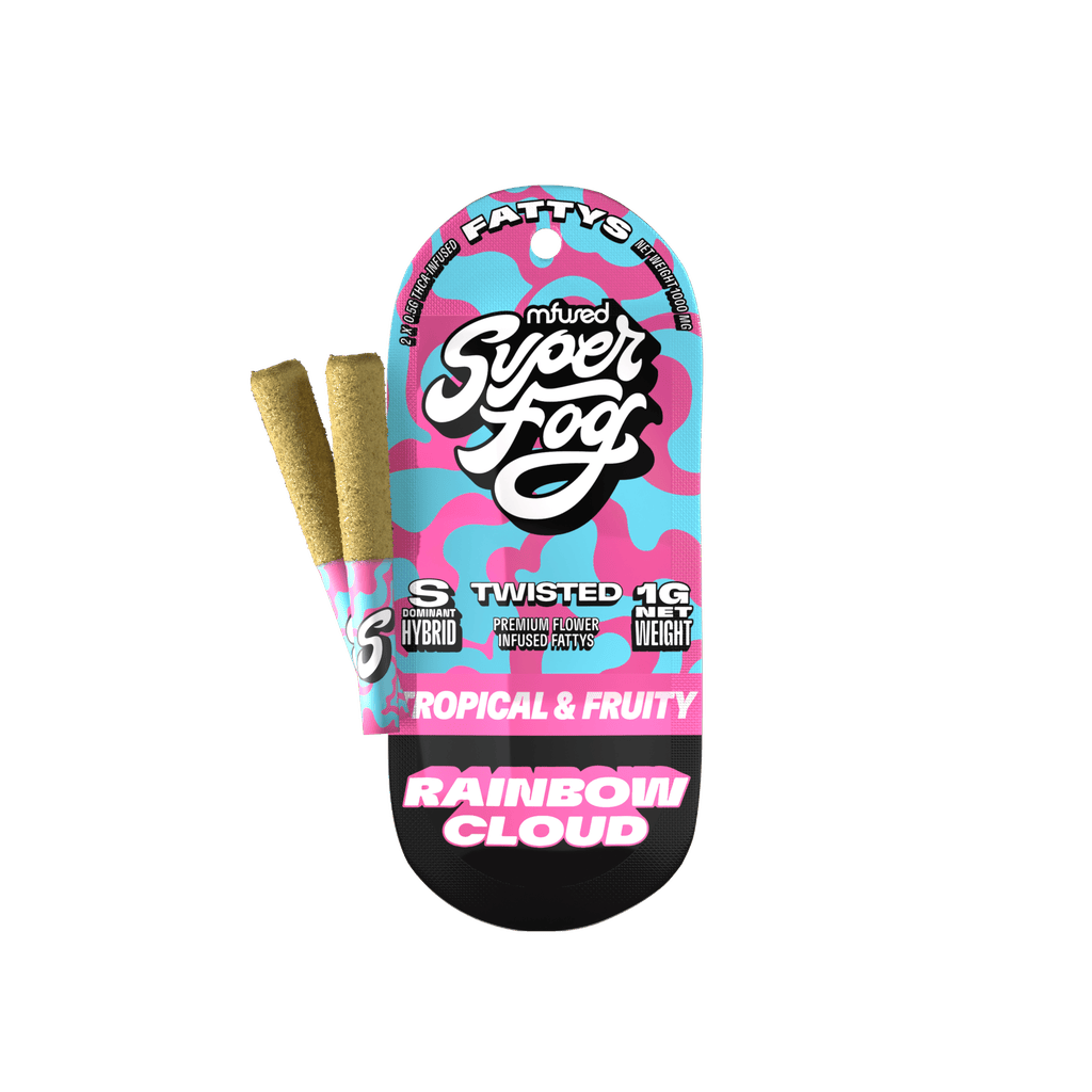 SuperFog Twisted Rainbow Clouds Infused Pre-Roll 1g