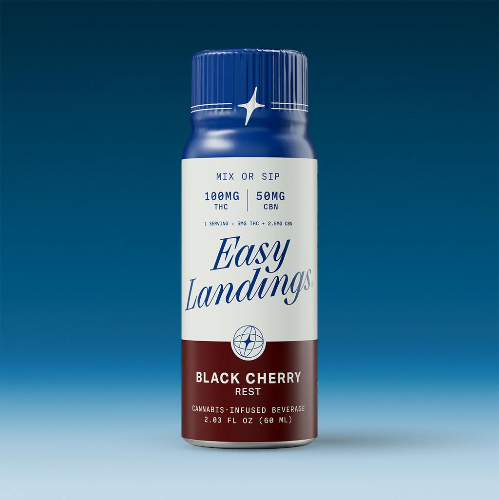 Easy Landings Black Cherry 1:2 CBN:THC Drink Mix 100mg   Beverage
