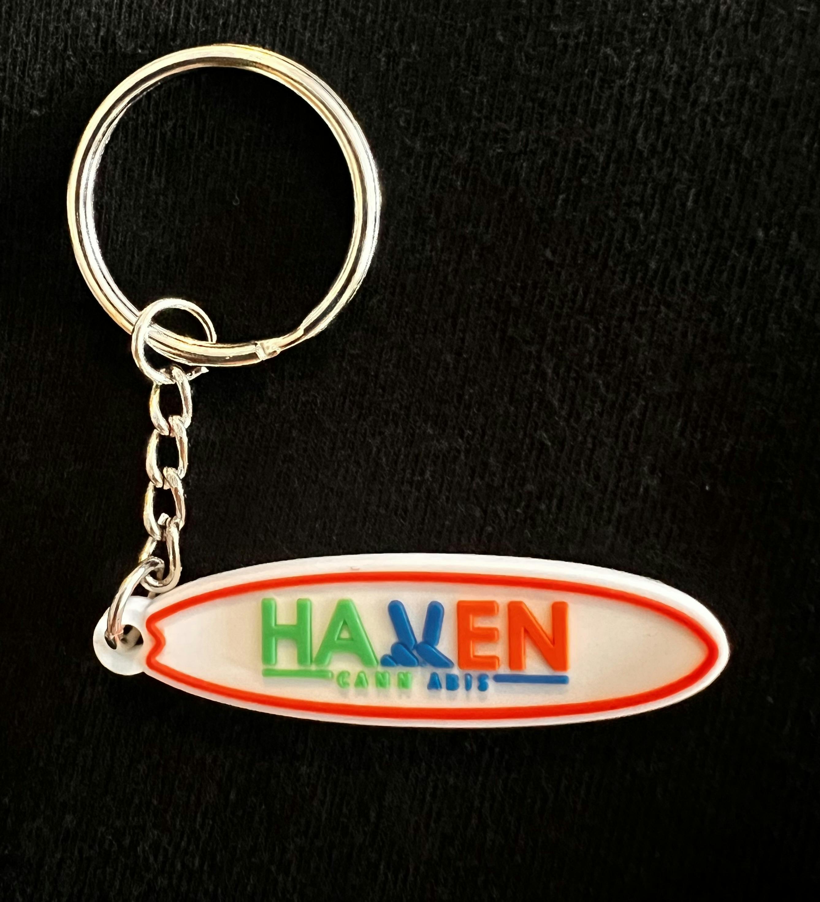 Keychain | Surfboard Sign at The Haven Center Premium Cannabis Weed Dispensary on Cape Cod