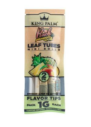 King Palm | Peach Pineapple Leaf Mini Cones | 2pk at The Haven Center Premium Cannabis Weed Dispensary on Cape Cod