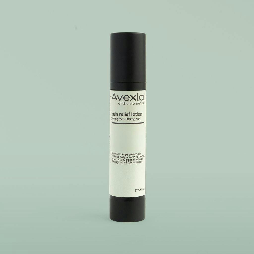 Avexia Pain Relief 1:1 CBD:THC Lotion 300mg at MÜV Cannabis Dispensary