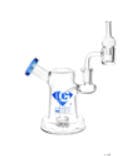 Diamond Glass Gold Jug Mini Dab Rig Set | 6" | 14mm F | Colors Vary