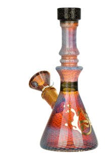 Pulsar Bubble Matrix Heady Beaker Water Pipe | 7" | 14mm F Color