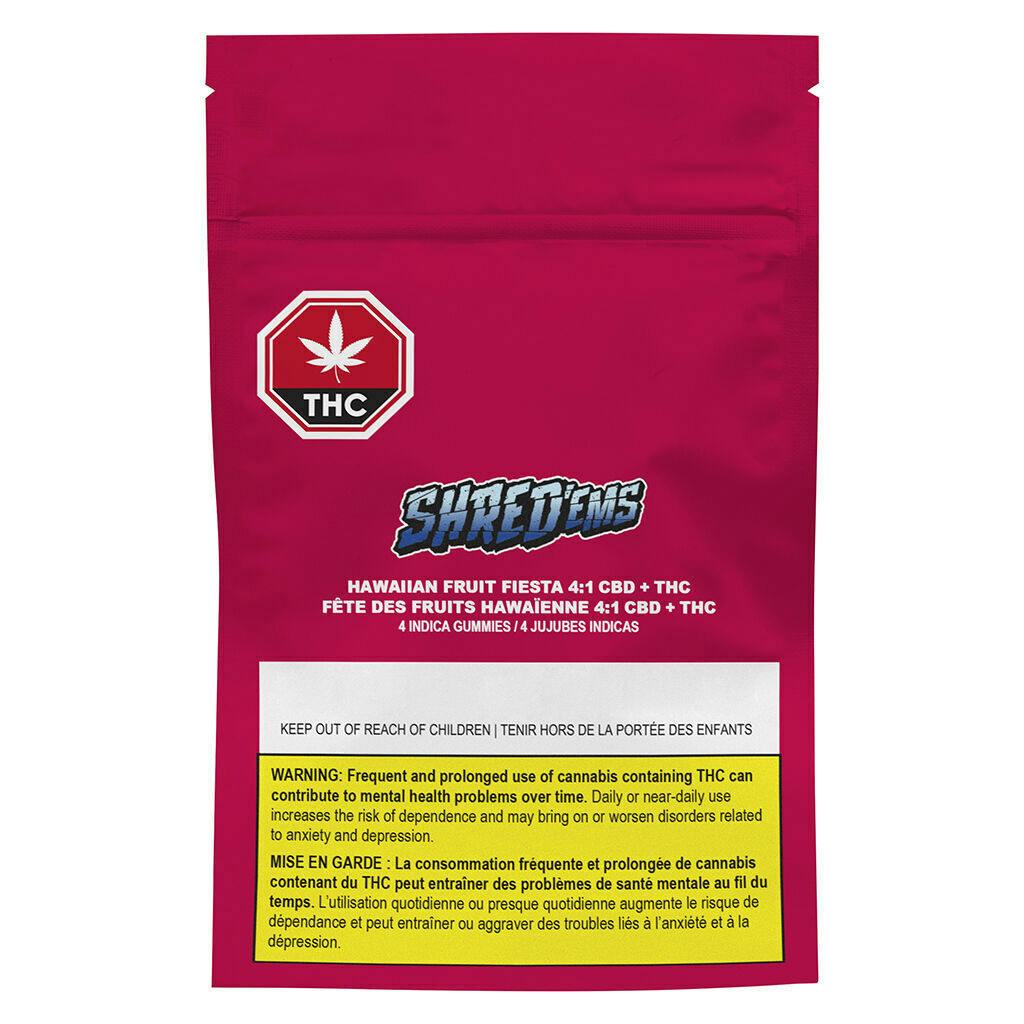 Hawaiian Fruit Fiesta 4:1 CBD:THC - 4 Pack