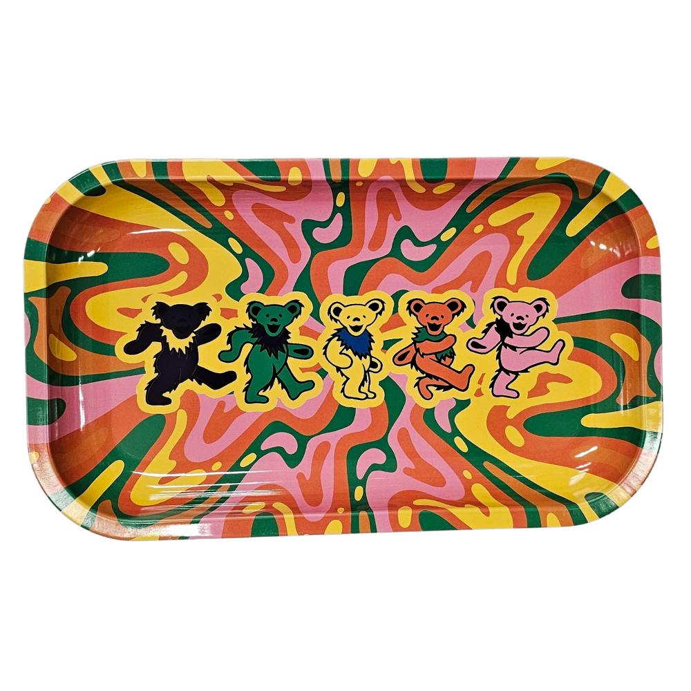 Rolling Tray - Metal - Grateful Dead Dancing Bears - Medium