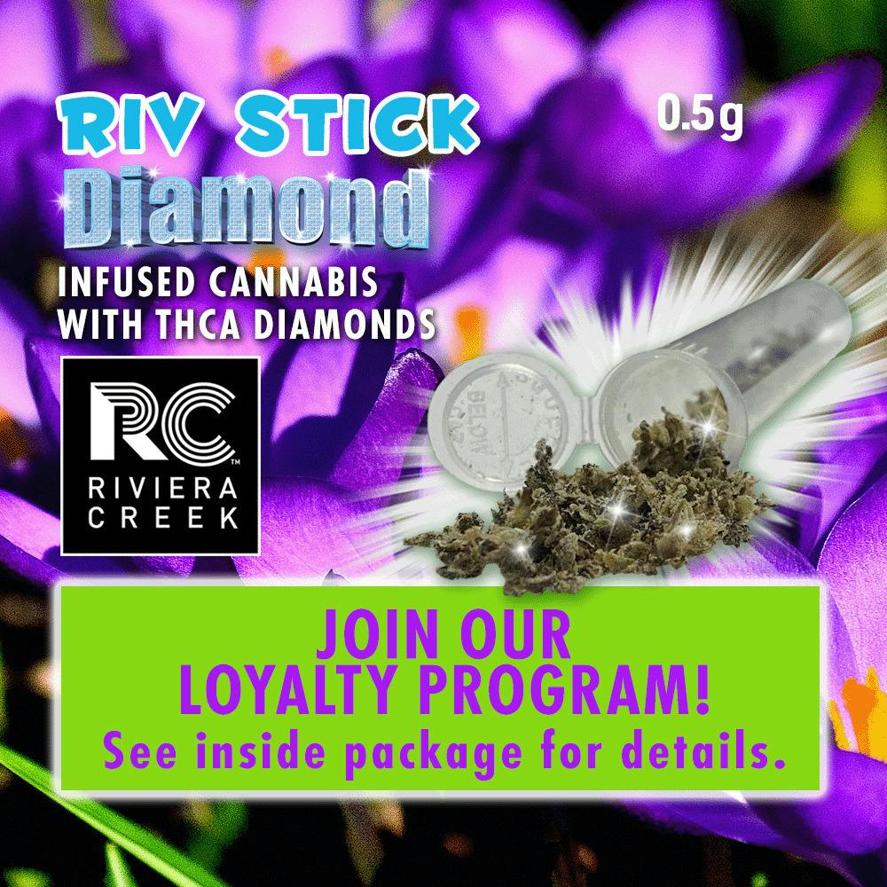 RIVIERA CREEK - DIAMONDS INFUSED FLOWER BLEND - GROUND - [0.5G] - HYBRID