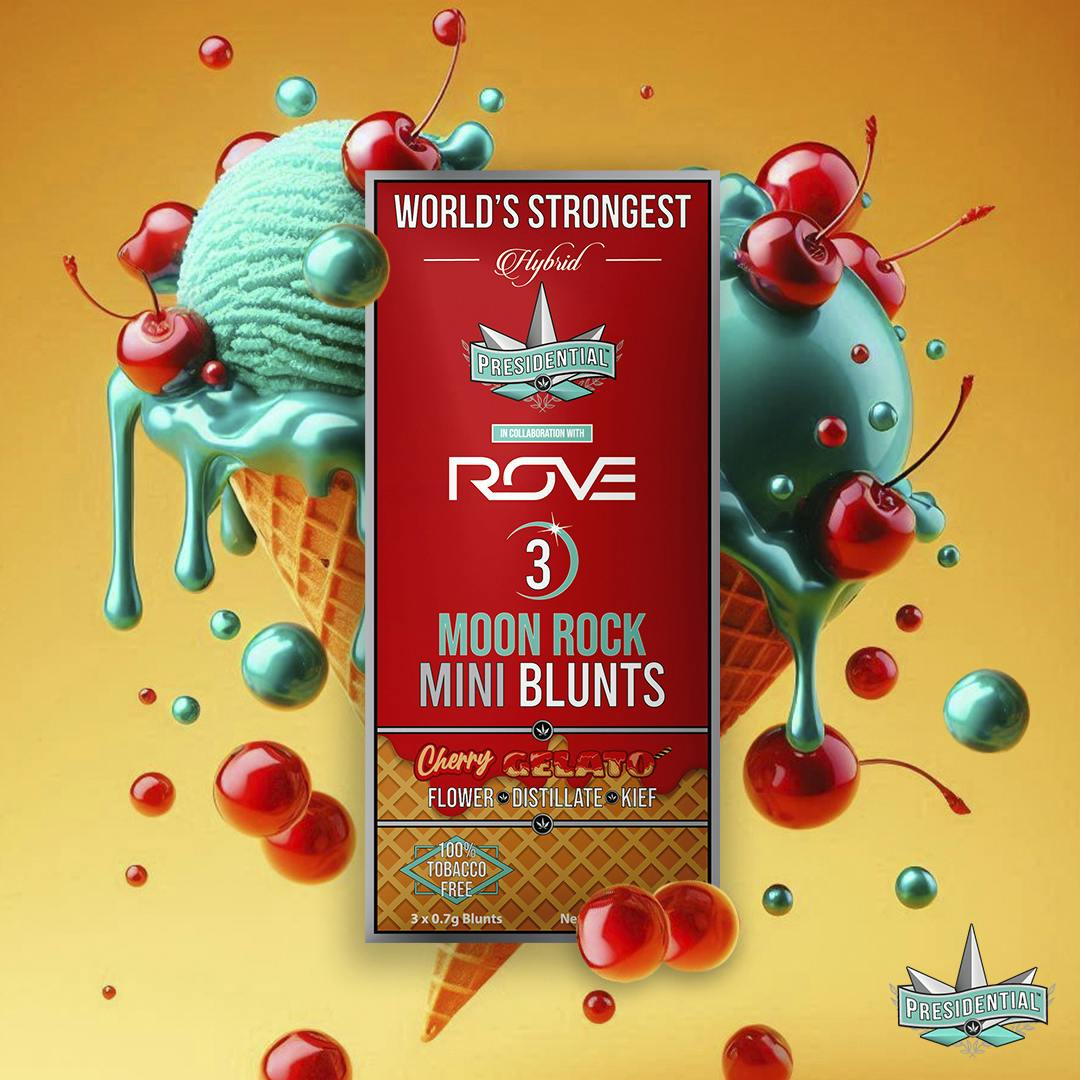 Presidential - Cherry Gelato Moon Rock Mini Blunt 3pk (1.8g)