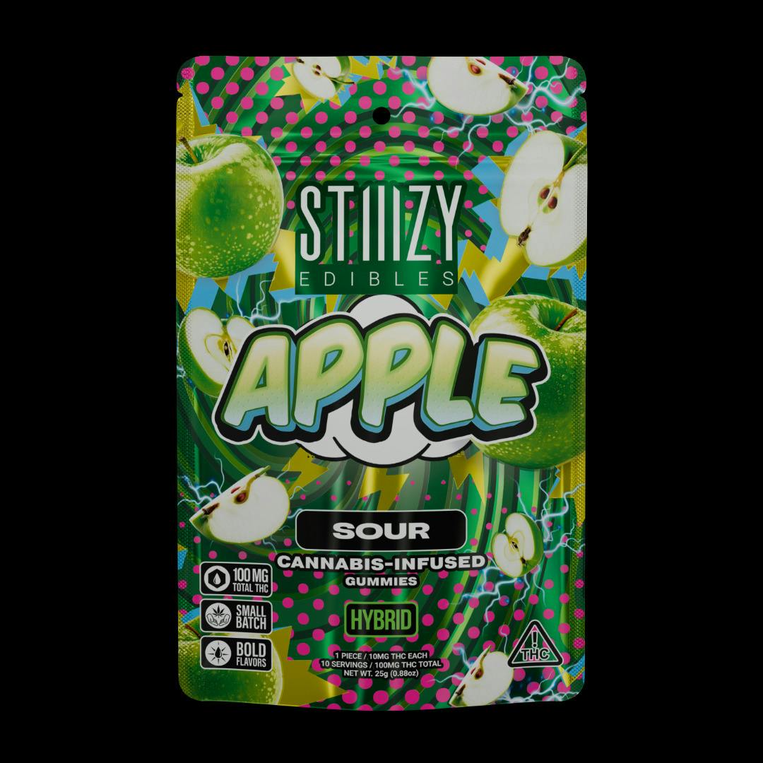 Stiiizy - Sour Apple Gummy (100mg)