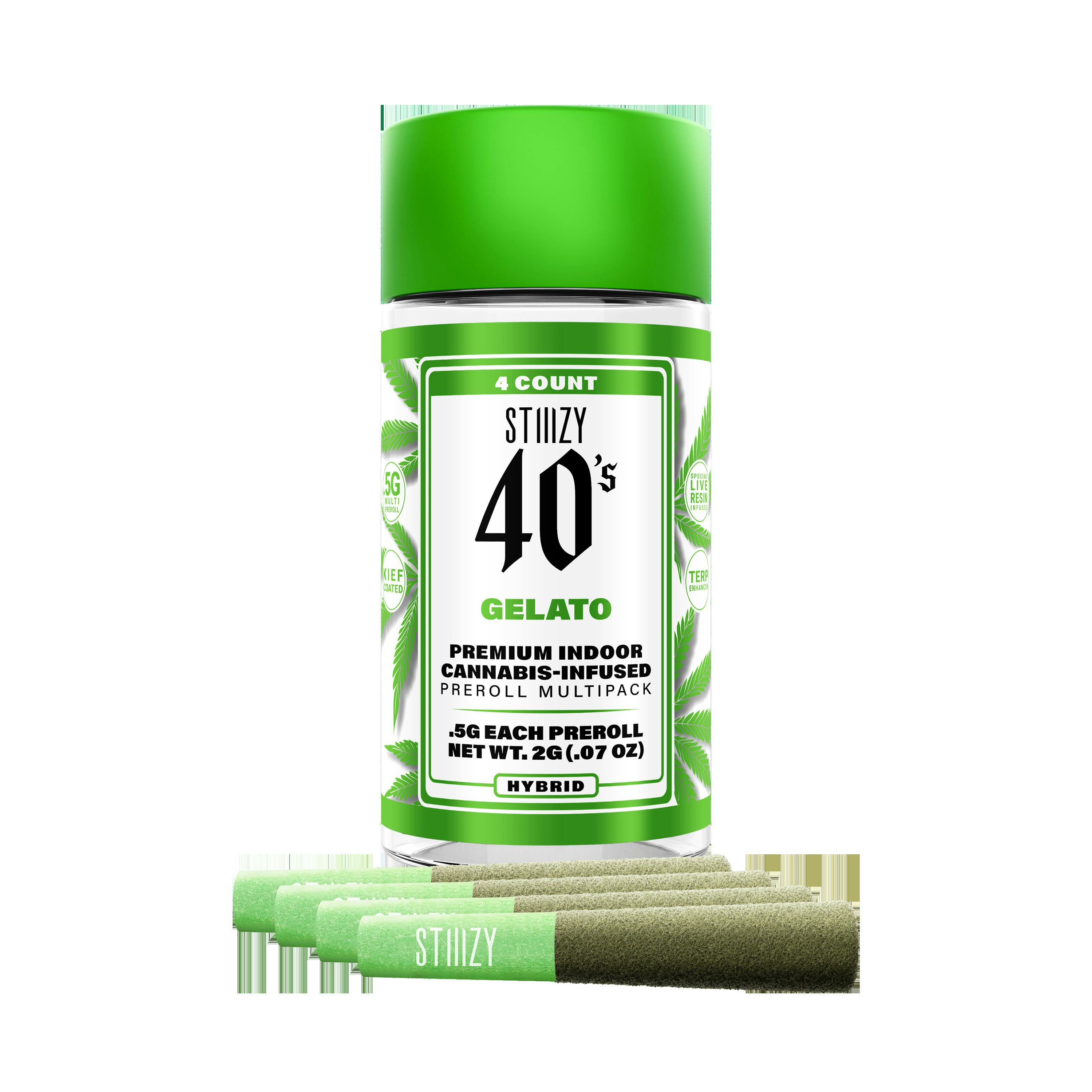 Stiiizy - Gelato 40s Infused Pre-Roll 4pk (2g)