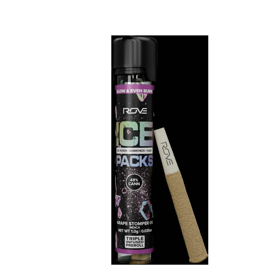 Rove - Grape Stomper OG Ice Packs Infused Pre-Roll (1g)