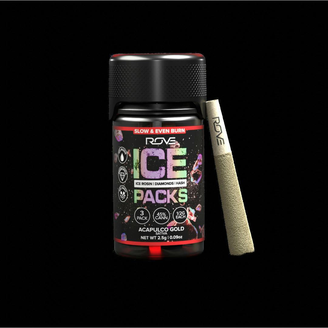 Rove - Acapulco Gold Ice Packs Infused Pre-Roll 3pk (1.5g)