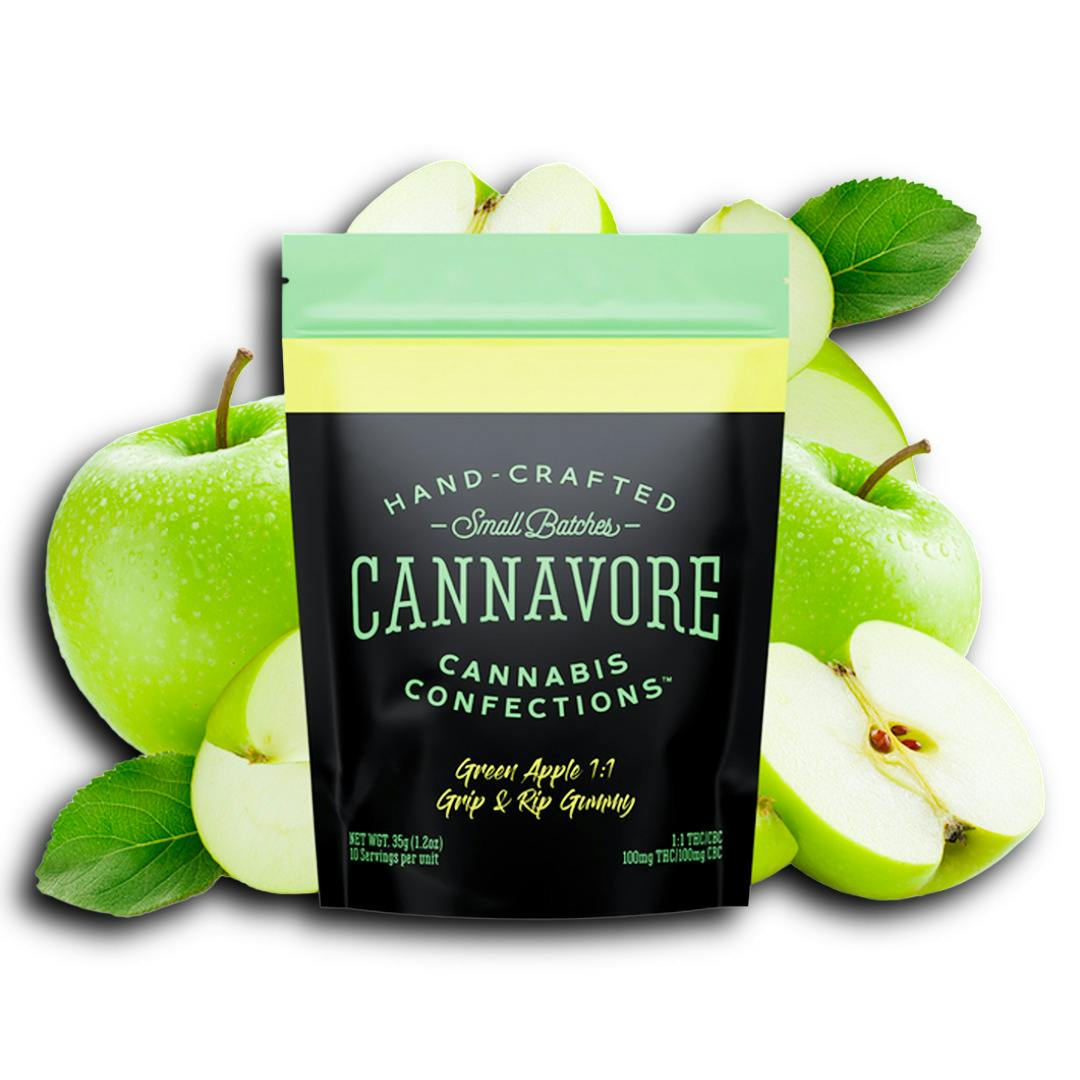 Cannavore - Green Apple Gummy 1:1 (100mg)
