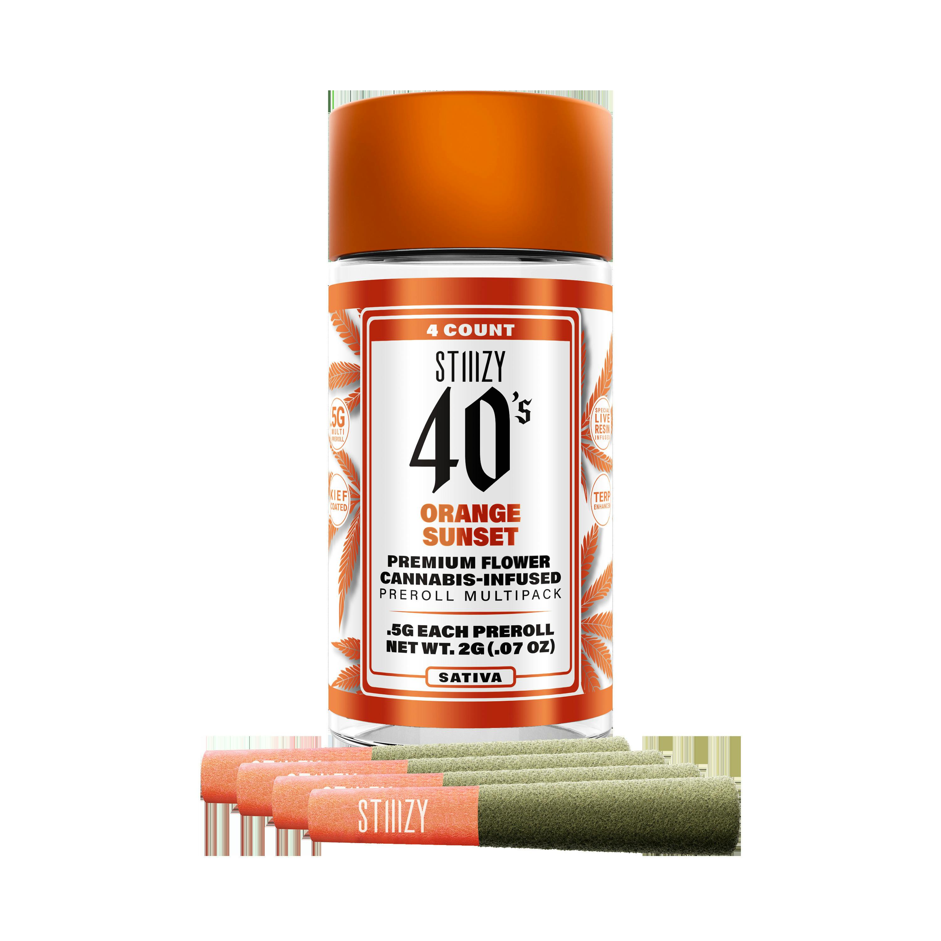 Stiiizy - Orange Sunset 40s Infused Pre-Roll 4pk (2g)