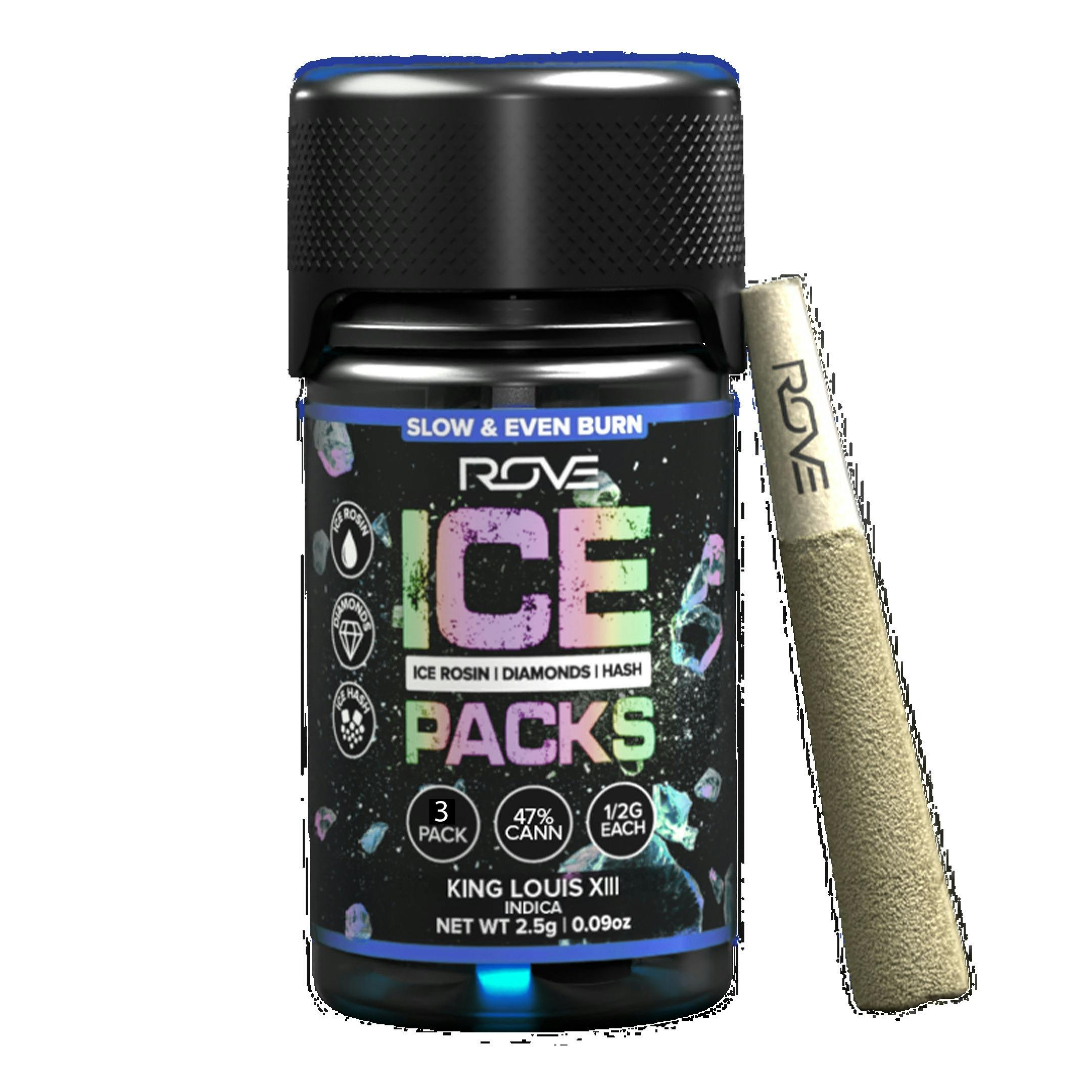 Rove - King Louis XIII Ice Packs Infused Pre-Roll 3pk (1.5g)