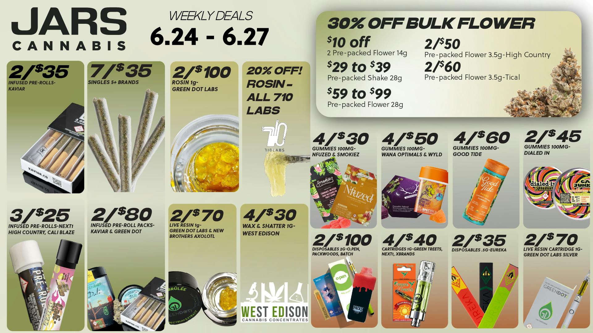 JARS Cannabis - Weekly Deals at JARS Cannabis - 16th St Mall | Weedmaps