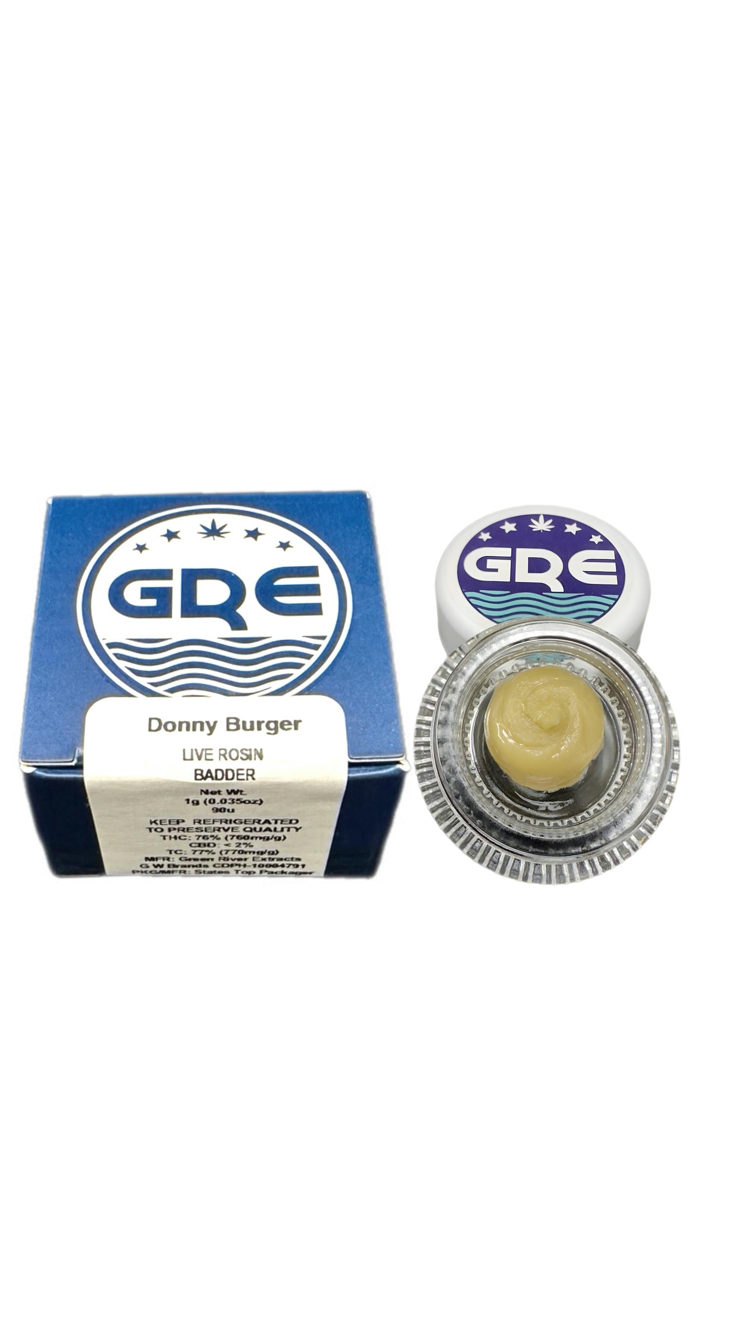 Green River Extracts - Donny Burger 1G - Live Rosin