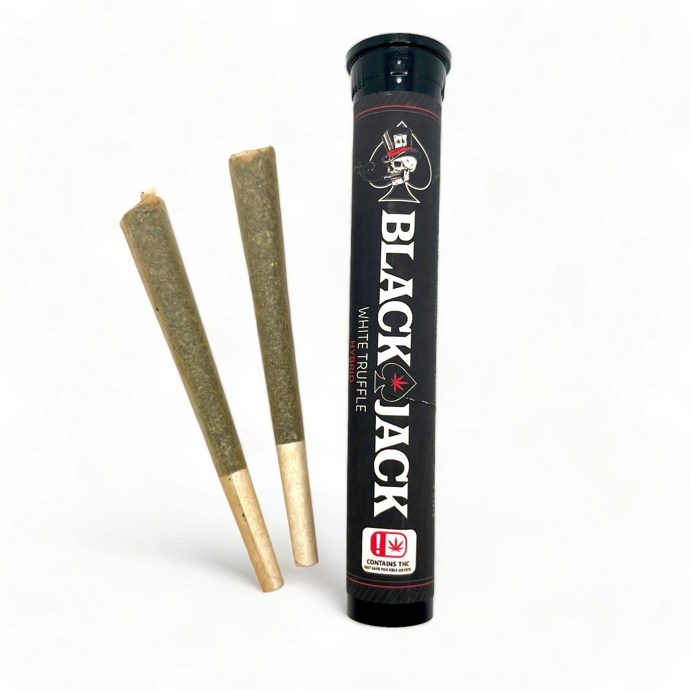 White Truffle Blackjack - Two 1.2G Pre Rolls - Black Label Labs - Indica