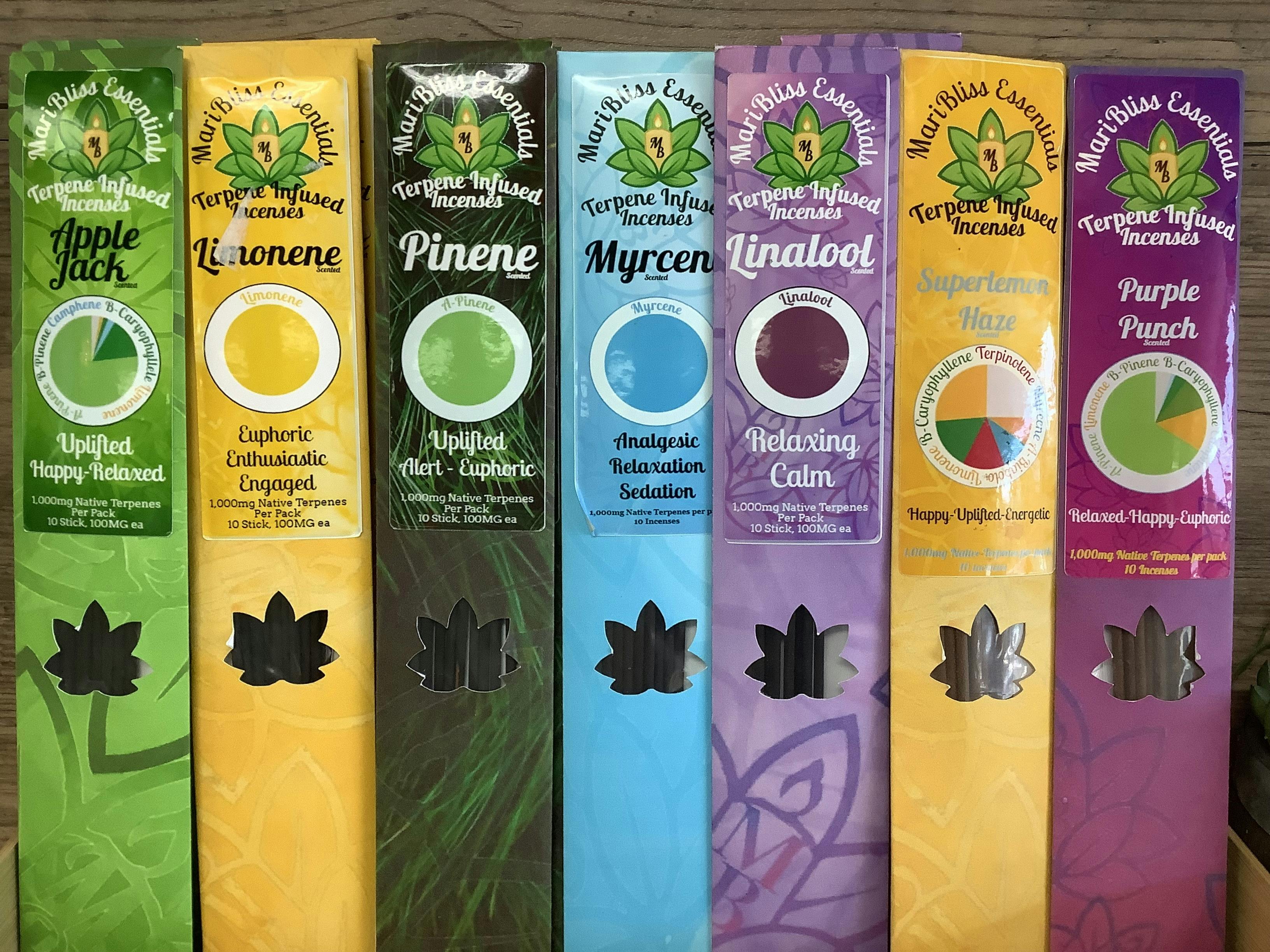 Maribliss Terpene Infused Incense Sticks at Greencraft Medical Cannabis Dispensary (Tulsa)