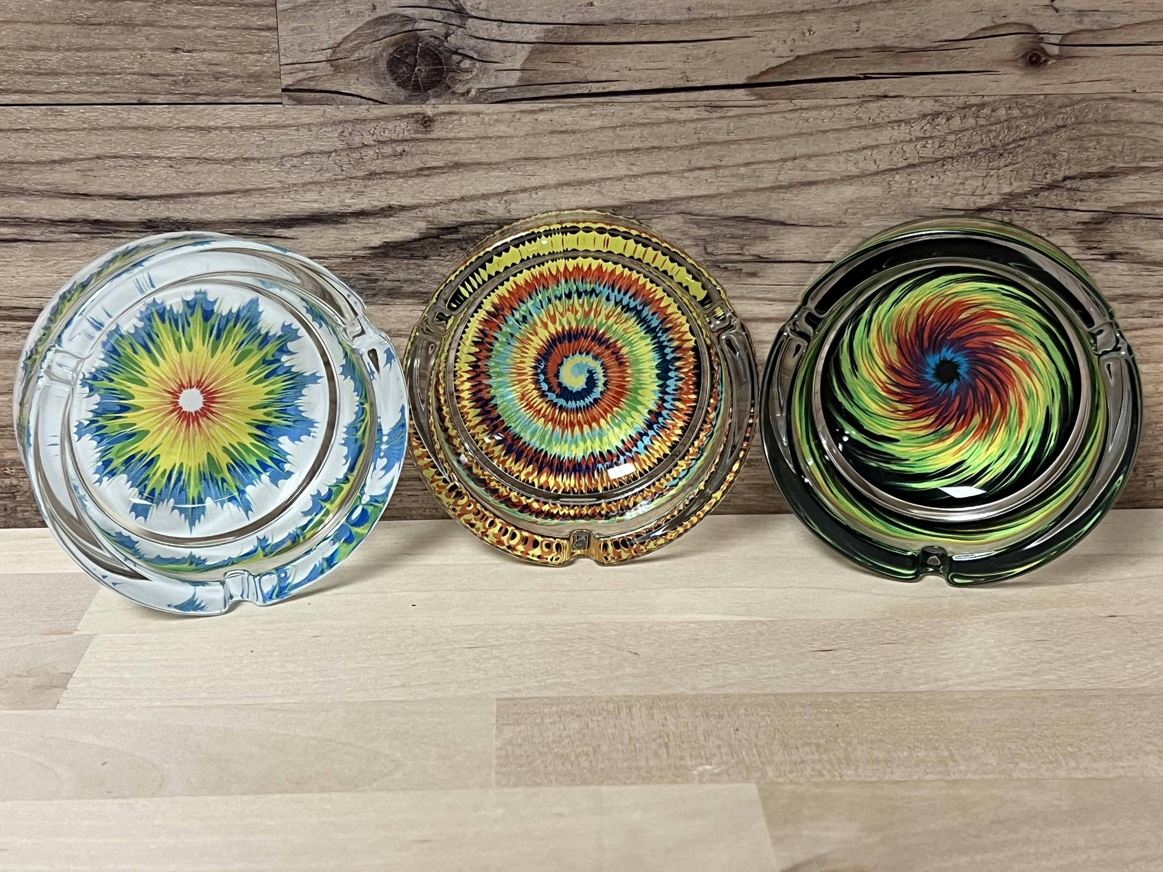 Trippy Glass Ashtray at Greencraft Medical Cannabis Dispensary (Tulsa)