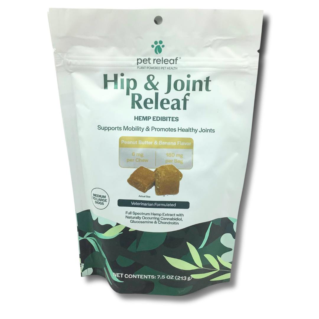 Hip & Joint Releaf Hemp Edibites -Pet Releaf - 180mg