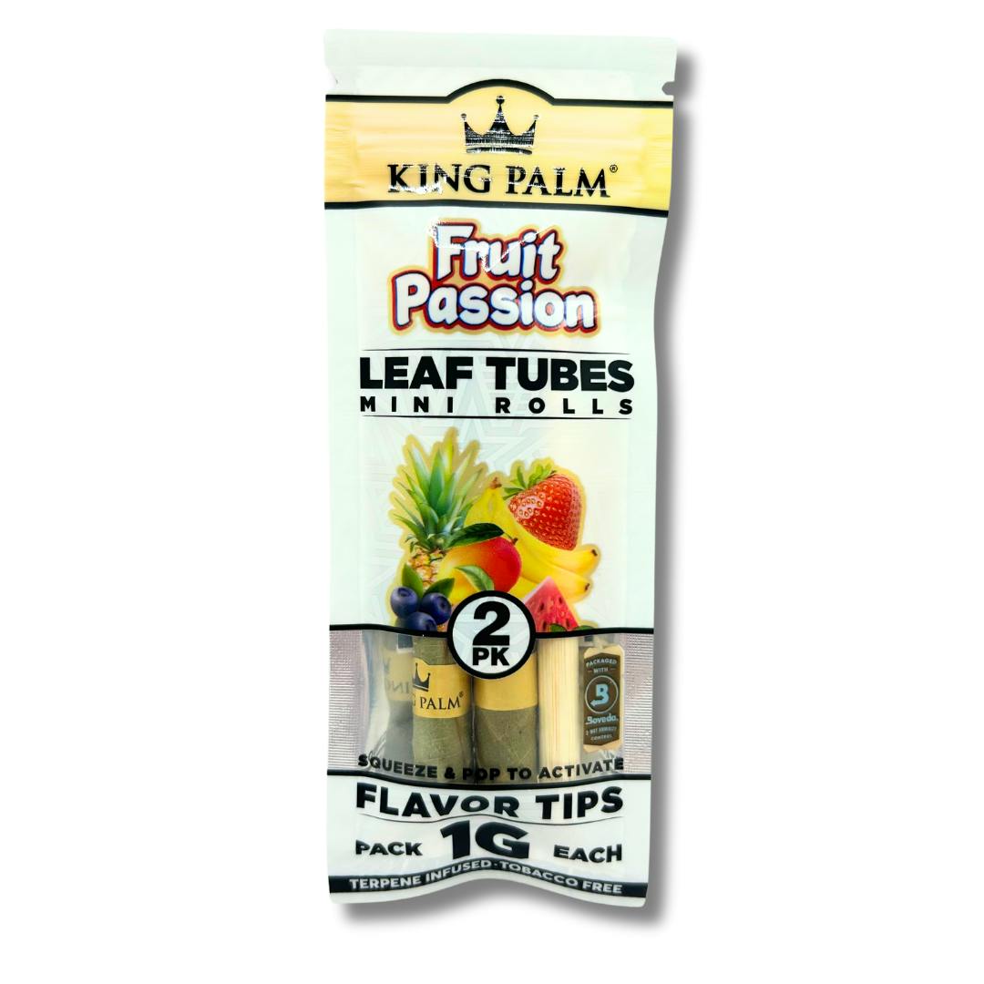King palm 2 pk/ minis fruit passion leaf tubes at Greencraft Medical Cannabis Dispensary (Tulsa)