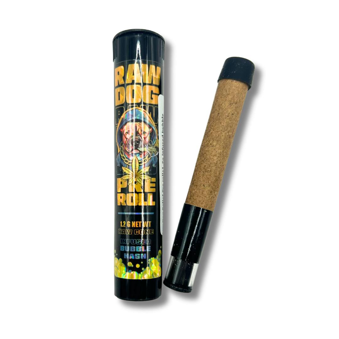 Raw Dog Relief-Pre rolls1.2g infused bubble hash