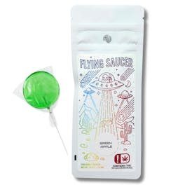 Flying Saucer - 50MG Sucker - Green Apple
