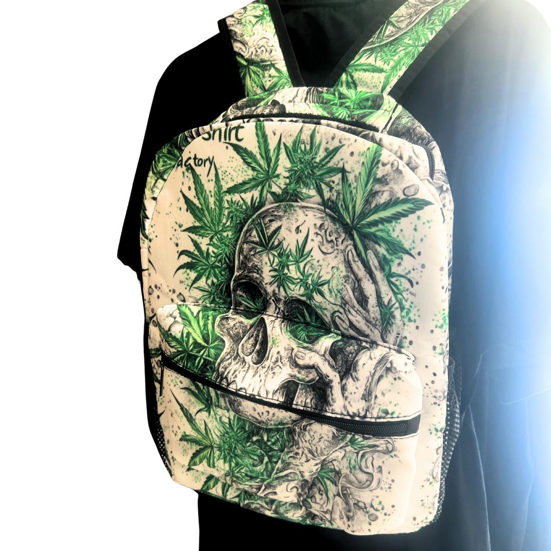 Green Skull Travel Back pack