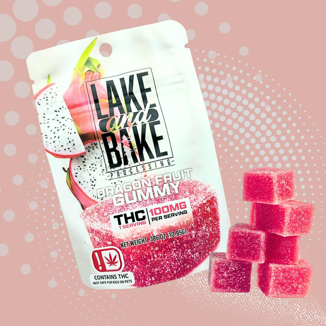 Lake and Bake - Dragon Fruit Gummy - 100mg